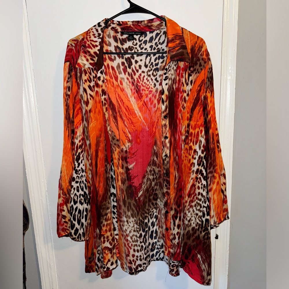 Zac & Rachel Multicolor Button Down Size 3X